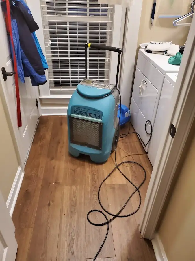 Commercial dehumidifier deployed for Flood Damage Cleanup in Flushing