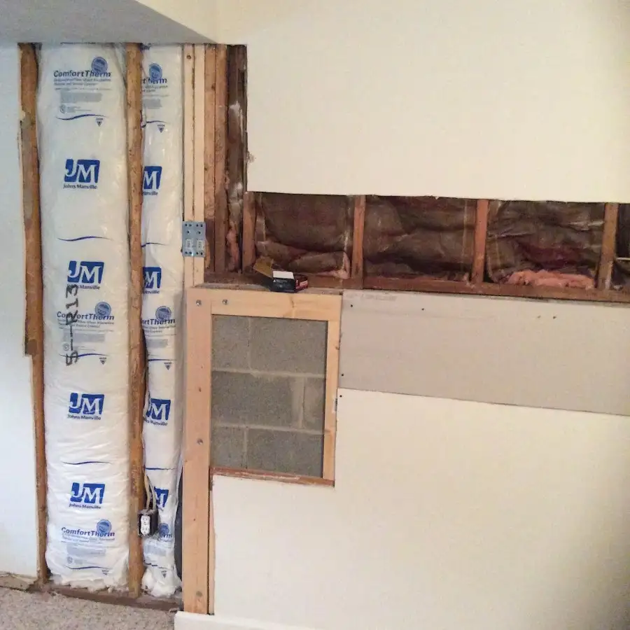 Wall insulation replacement during Odor Removal & Deodorization in Flushing